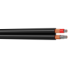 S2CEB - Câble asymetrique blinde - 2 x 0.22 mm² - pvc noir - hq - prix au mètre S2CEB