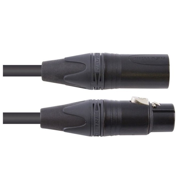 S2CEB - Câble dmx 512 - 2 x 2 x 0,34 mm² - pvc noir - à la coupe - prix au mètre S2CEB