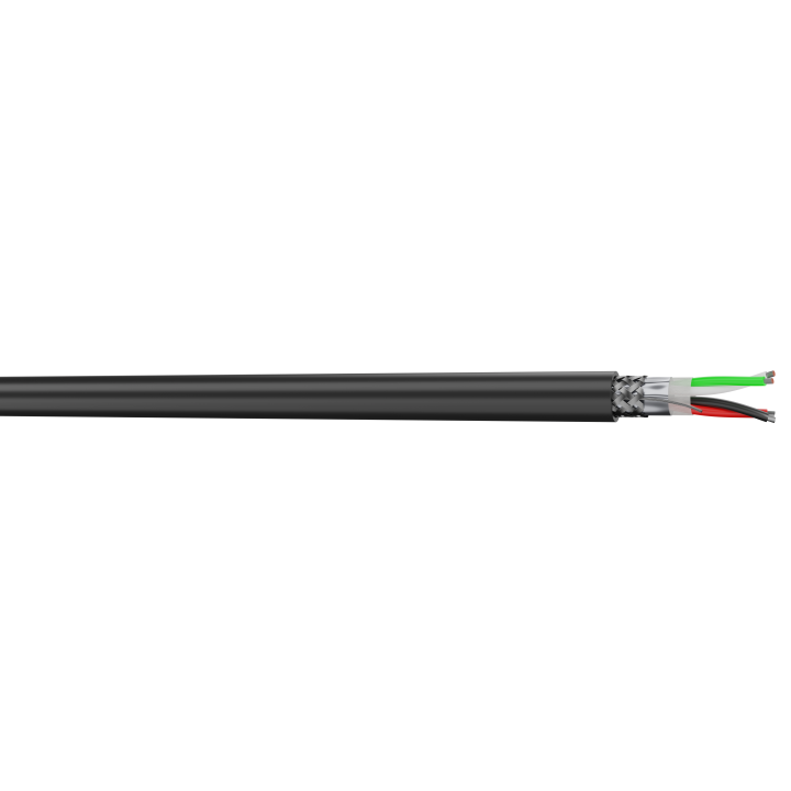S2CEB - Câble dmx 512 - 2 x 2 x 0,34 mm² - pvc noir - à la coupe - prix au mètre S2CEB