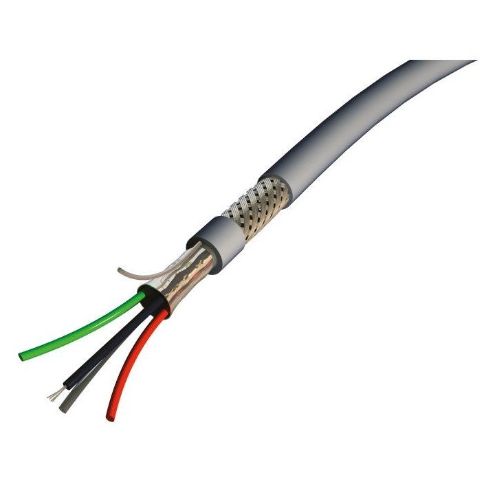 S2CEB - Câble dmx 512 - 2 x 2 x 0,34 mm² - frnc gris - à la coupe S2CEB