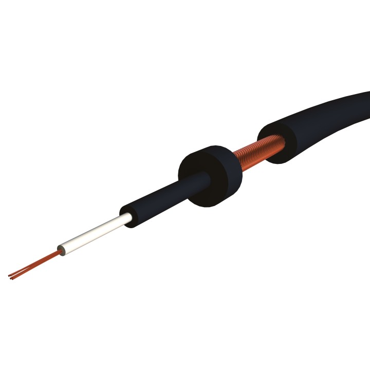 S2CEB - Câble guitare 0.22 mm² - pvc noir S2CEB