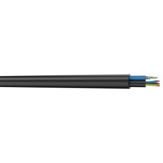 S2CEB - Câble composé 1xdmx 512 - 0,22 mm² + 3 g 1.50 mm² - noir - à la coupe S2CEB