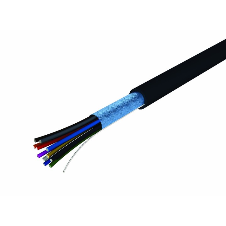 Câble télécommande 10 cds 0.22mm - blindage alumin. - Bobine de 100m S2CEB