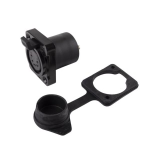 S2CEB - Fiche XLR 5 pts femelle noire S2CEB