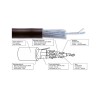 Multipaire audio analogique 2 paires 0.22mm² - Blindé alumin. et Isol S2CEB