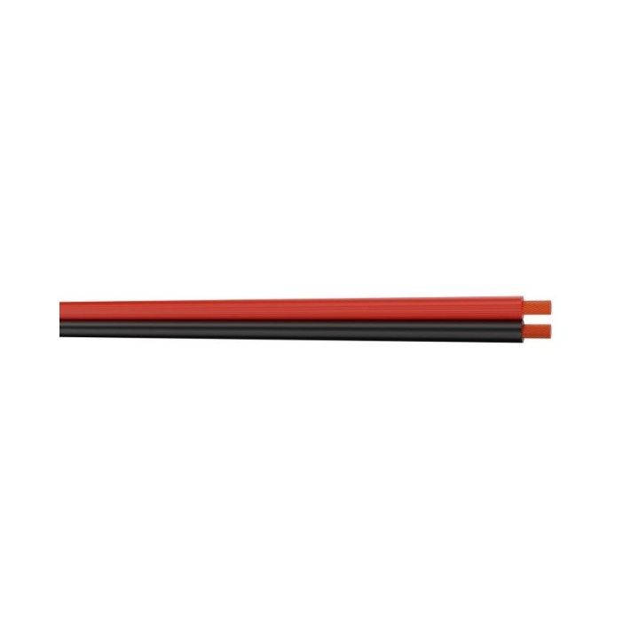 S2CEB - Câble hp meplat - 2 x 1.00 mm² - pvc noir - prix au mètre S2CEB