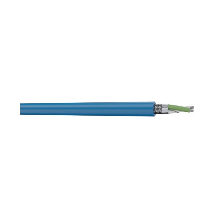 S2CEB - Câble dmx512 - 1 x 2 x 0,22 mm² - pvc bleu - à la coupe - prix au mètre S2CEB