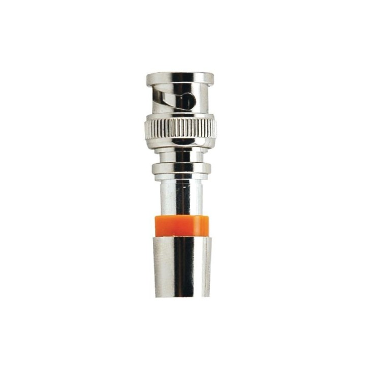 Fiche BNC femelle "splice" à compression pour micro coax Belden