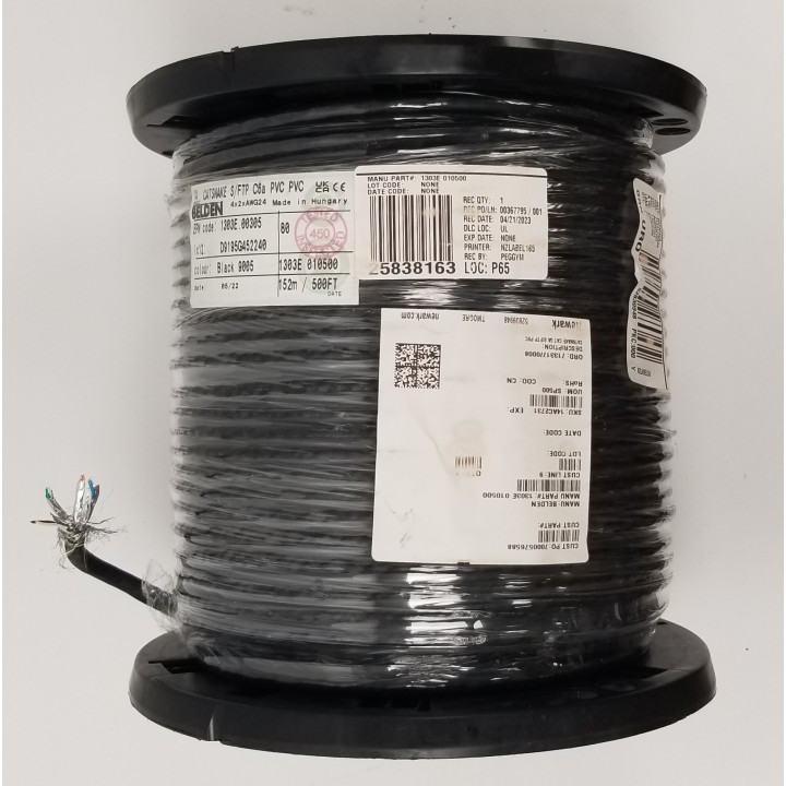 Câble Belden 4 paires torsadées CAT6a, 24 AWG, Catsnake S/FTP, Jacket Belden