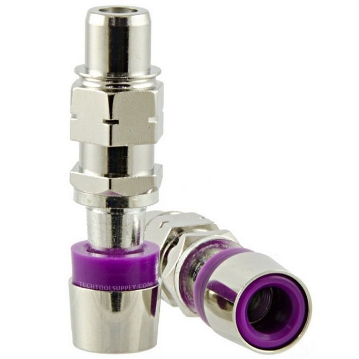 RCA CONNECTOR NICKEL SPLICE 15 RGB 22-24 AWG (PURPLE) Belden