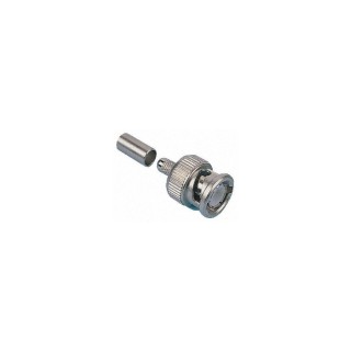 Fiche BNC mâle S2CEB BNC75E | droite à sertir | pour câble KX6 économique