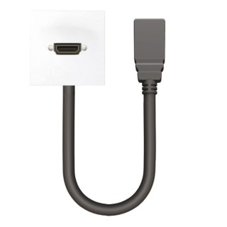 Plastron HDMI S2CEB AMHDMI2020 | cordon HDMI 0,20 m | connectique murale