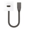 Plastron HDMI S2CEB AMHDMI2020 | cordon HDMI 0,20 m | connectique murale