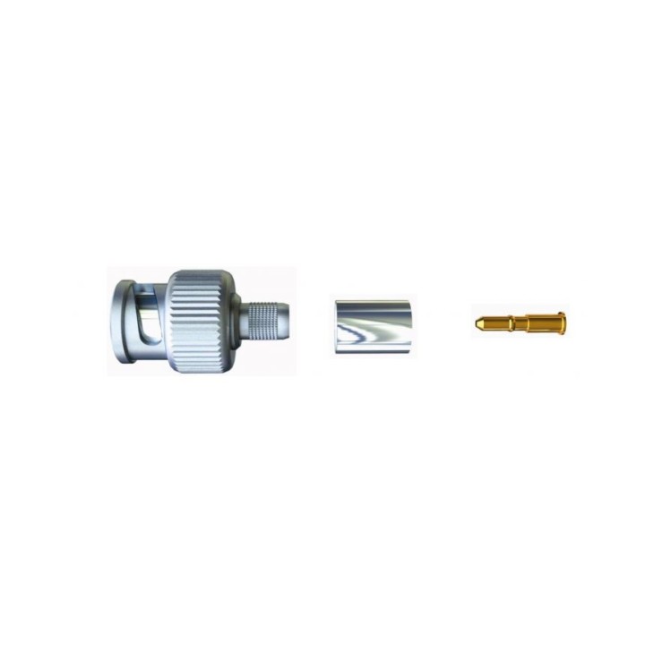 Connecteur BNC mâle S2CEB DMS50 | à sertir | RG58CU | 50 Ω
