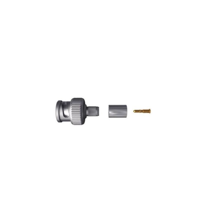 Connecteur BNC mâle à sertir S2CEB BMS50 | pour câble RG213/KX4 | 50 Ω