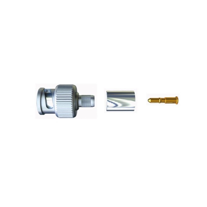 Connecteur BNC mâle à sertir S2CEB DVCB75MS | 75 Ω | éco