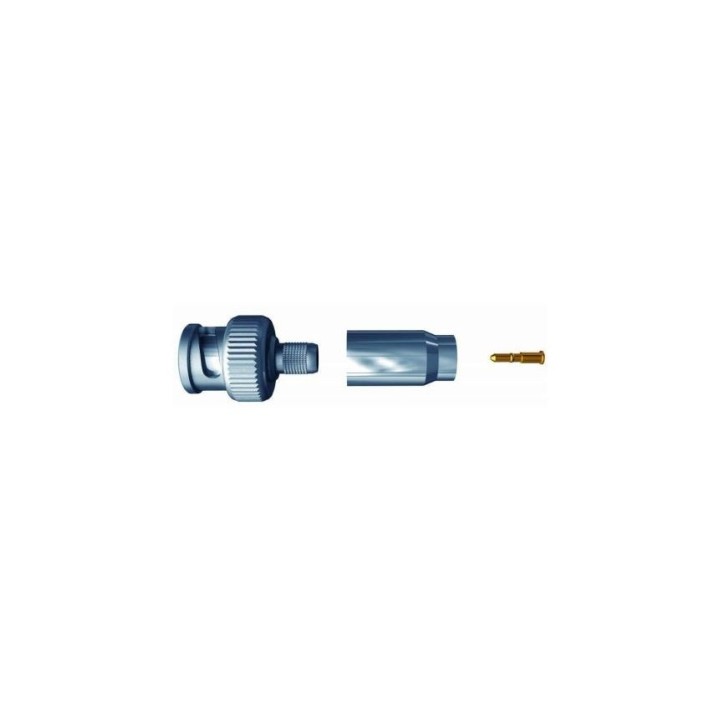 Connecteur BNC mâle à sertir S2CEB DVCB100HQ | 75 Ω | haute qualité