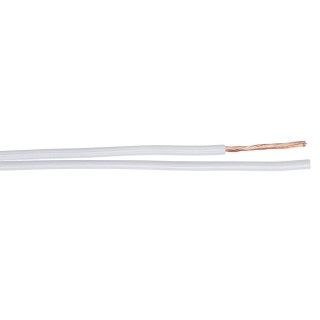 Câble HP méplat S2CEB 40305126B | 2 x 1,50 mm² | PVC blanc | prix au mètre