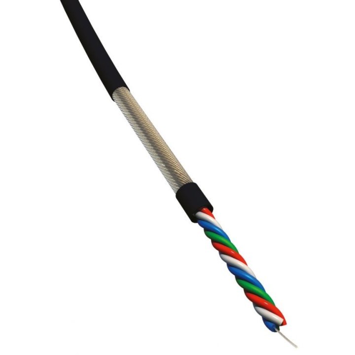 Câble micro S2CEB STARQUADT1000 | 0,22 mm² | quarte PVC noir à la coupe