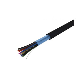 Câble télécommande S2CEB 20401 | 4 x 0,22mm² | PVC noir 100 m, prix au mètre
