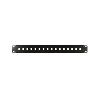 Panneau 19P S2CEB PAN21916T | 1U | 16 traversées BNC époxy noir