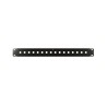 Panneau 19P S2CEB PAN21916T | 1U | 16 traversées BNC époxy noir