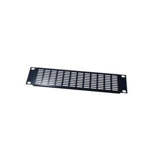 Panneau 19" S2CEB PAN2192V | grille de ventilation | 2U epoxy noir