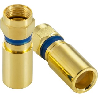 Fiche F universelle à compression Belden FS59UV | pour RG59U | lot de 5 pièces