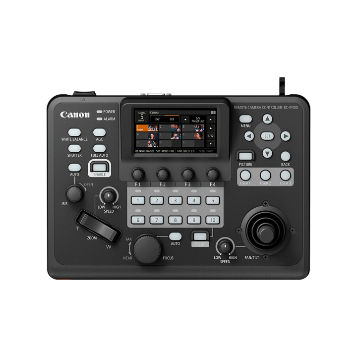 Pupitre de contrôle broadcast Canon CAN-RC-IP300 | pilotage IP | jusqu’à 200 caméras PTZ Canon