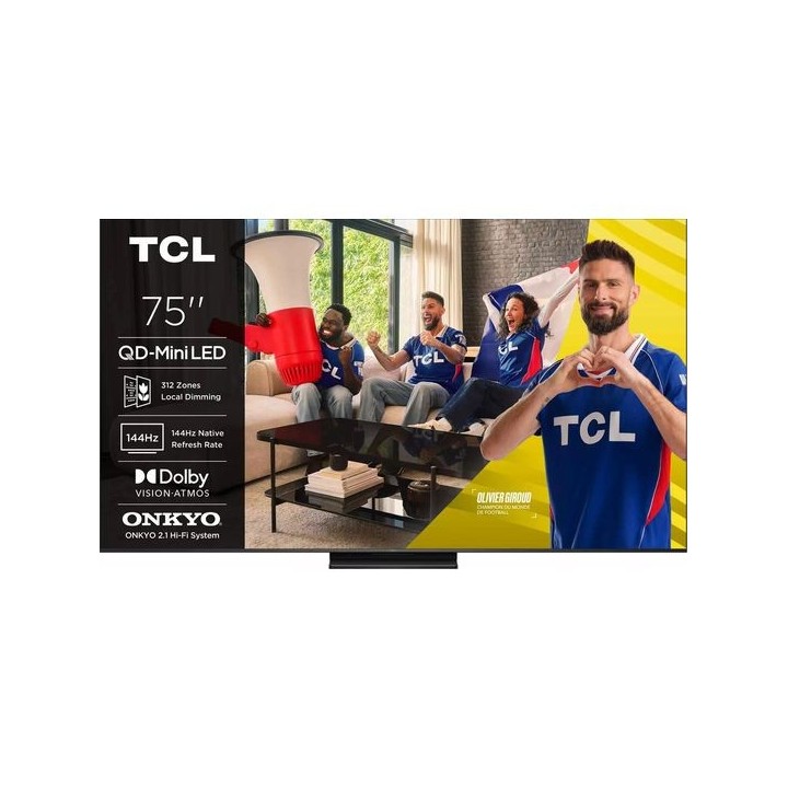 Téléviseur professionnel TCL 75C6KPRO | QLED 6K 75 pouces | 144 Hz 600 nits TCL