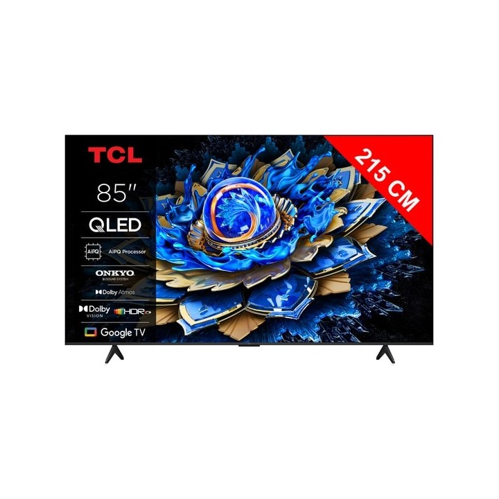 Téléviseur professionnel TCL 85T69C | 85 pouces 4K QLED, luminosité 350 nits TCL