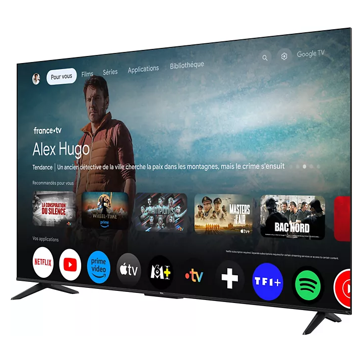 Téléviseur professionnel TCL 65T69C | écran 65 pouces 4K QLED | luminosité 350 nits, noir TCL