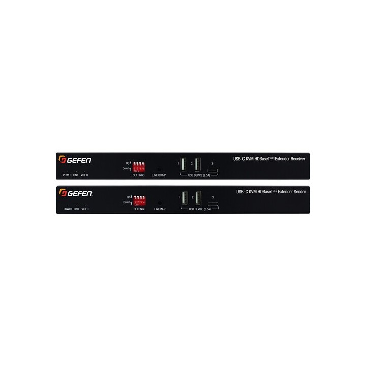 Extendeur KVM USB-C Gefen GF-EXT-UCK-HBT3 | HDBaseT 3.0 | transmission longue distance Gefen