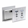 Muxlab - Émetteur-récepteur mural KVM IP 4K - blanc Muxlab