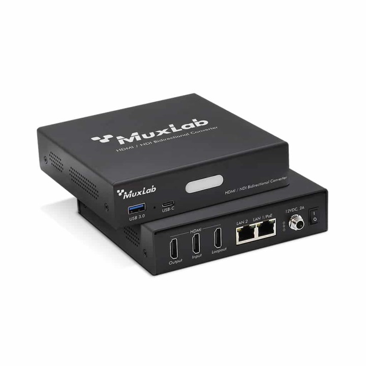 Muxlab - Convertisseur bidirectionnel HDMI/NDI Muxlab