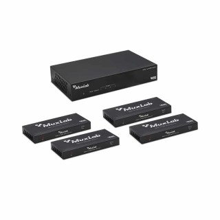 Muxlab - Kit répartiteur HDMI 1x4 HDBT 120m 4K/60 Muxlab