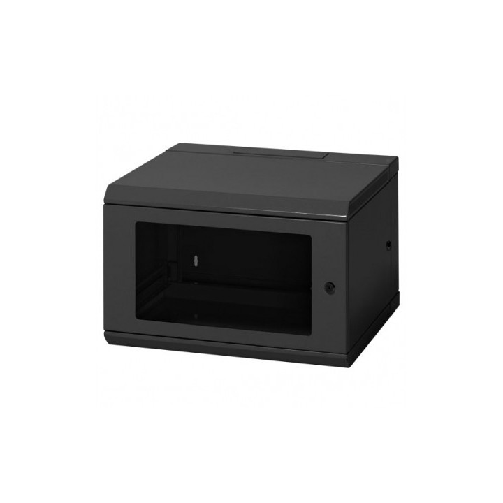 Coffret mural pivotant 19 pouces 6U Rondson RNS-WR6UN | Acier noir | Visserie incluse Rondson