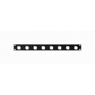 Panneau avant percé Rondson RNS-RP1-8X | 8 emplacements XLR ou SPEAKON | plastique Rondson