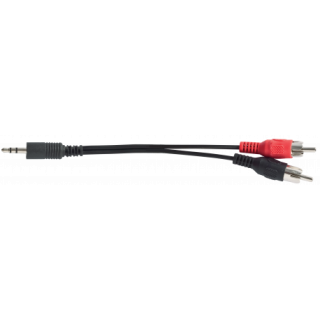 Cordon de liaison audio Rondson RNS-CL23 | 2 RCA vers mini-jack 3,5 mm mâle | 10 m Rondson
