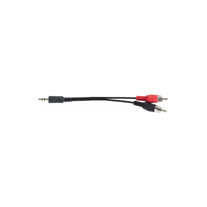 Cordon audio de liaison Rondson RNS-CL20 | mini-jack 3,5 mm mâle vers 2 RCA | 3 m Rondson