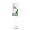 omb - Pied de sol fixe pour Samsung e-Paper 32p, Blanc, socle acier. OMB