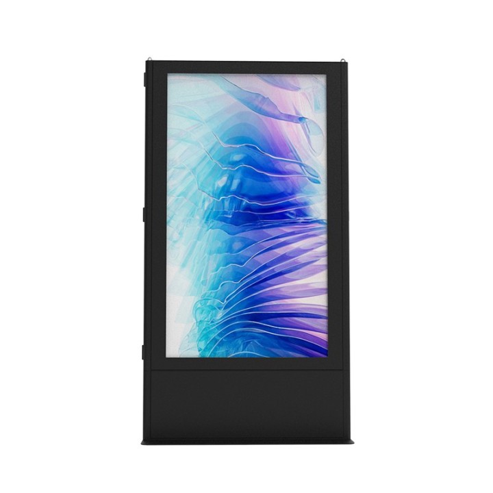 omb - Totem outdoor double face 46p, IP65, verre protection IK10. OMB