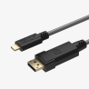 Câble USB-C vers DisplayPort Beetek B-STP906-2.5M | 2,5 m | haute résolution Beetek