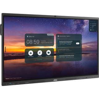 Vivitek - Ecran 75p 4K-UHD caméra et microphone intégrée, OPS Vivitek