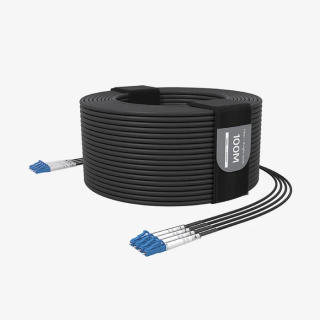 Câble fibre blindé Beetek B-G300-300USM-4LC | 4 brins monomode | TPU 300 m Beetek