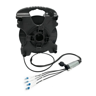 Kit fibre blindée Beetek B-G300-100USM-4LCK | 4 brins | touret 100 m Beetek