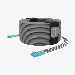 Câble fibre blindé Beetek B-G300-50U-4LC | 4 brins OM3 | TPU 50 m Beetek