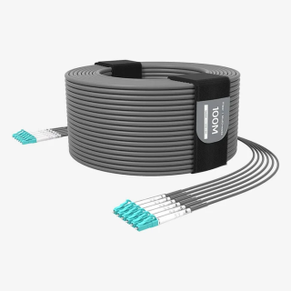 Câble fibre blindé Beetek B-G202-300U-6LC | 6 brins OM3 TPU | 300 m Beetek