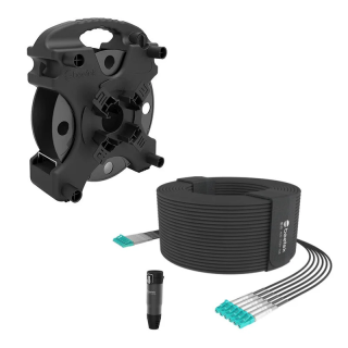 Kit fibre blindée Beetek B-G202-200U-12LC-K | 12 brins | touret 200 m Beetek