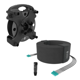 Kit fibre blindée Beetek B-G202-200U-8LC-K | 8 brins | touret 200 m Beetek